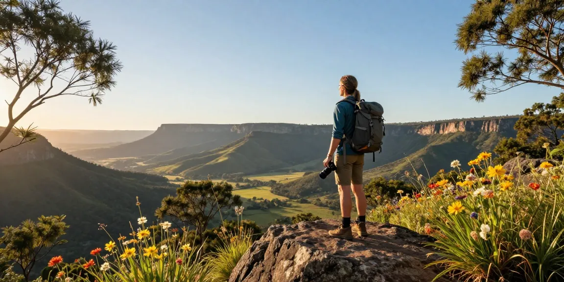 Traveler enjoying the scenic Magaliesburg landscape, exploring nature and considering Airport Transfers Service Dubai options for convenience.